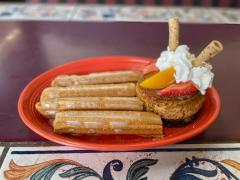Churros Combo - Flan or Choco Flan