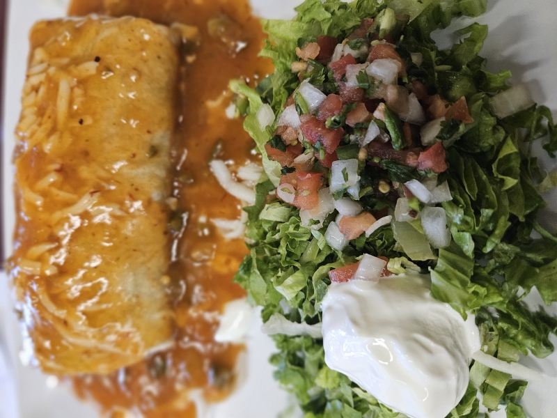 Sanchos Smothered Breakfast Burrito